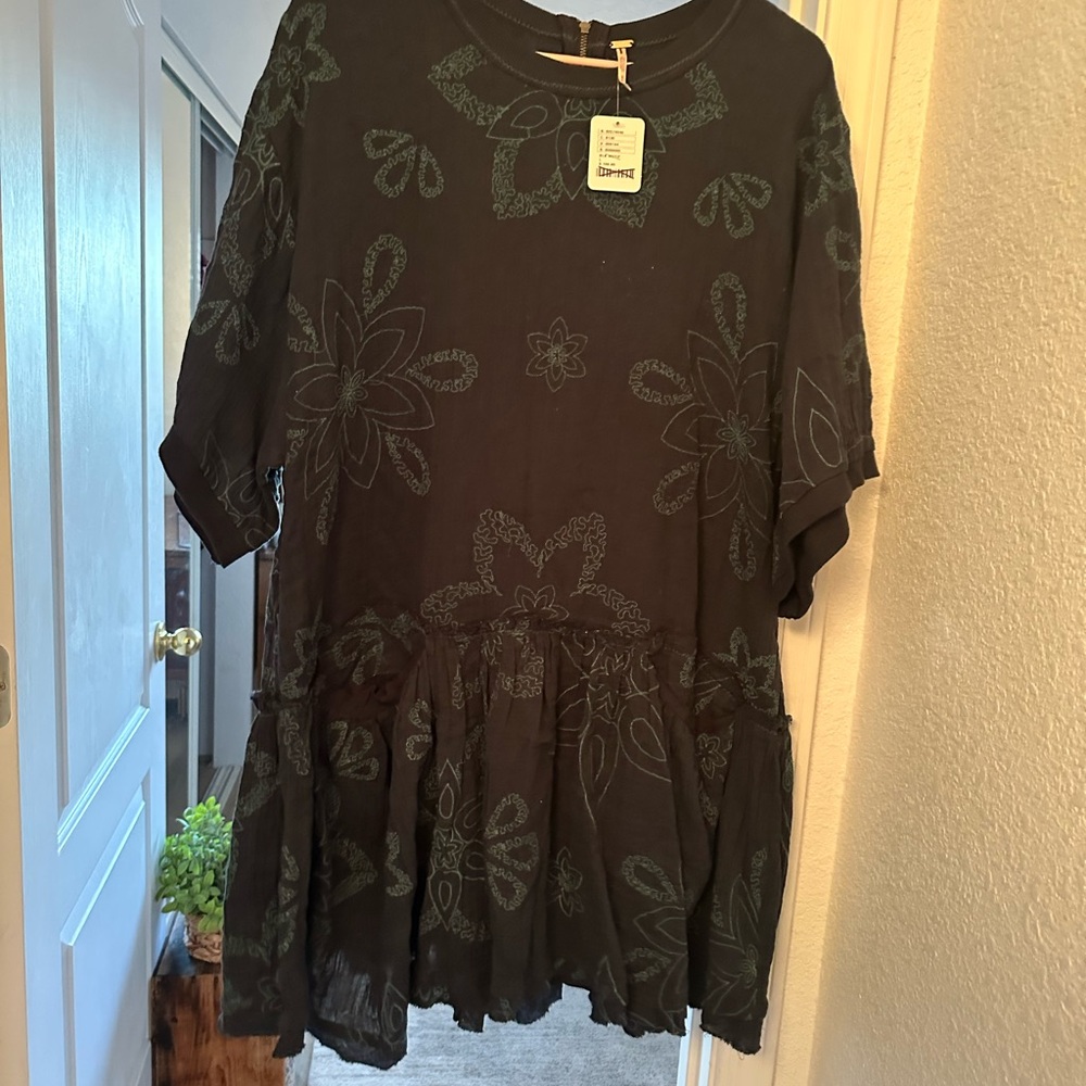 Free People Dark Floral Dress